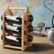 NEX™ 16" Rustic Countertop 6-Bottle Wood Wine Rack